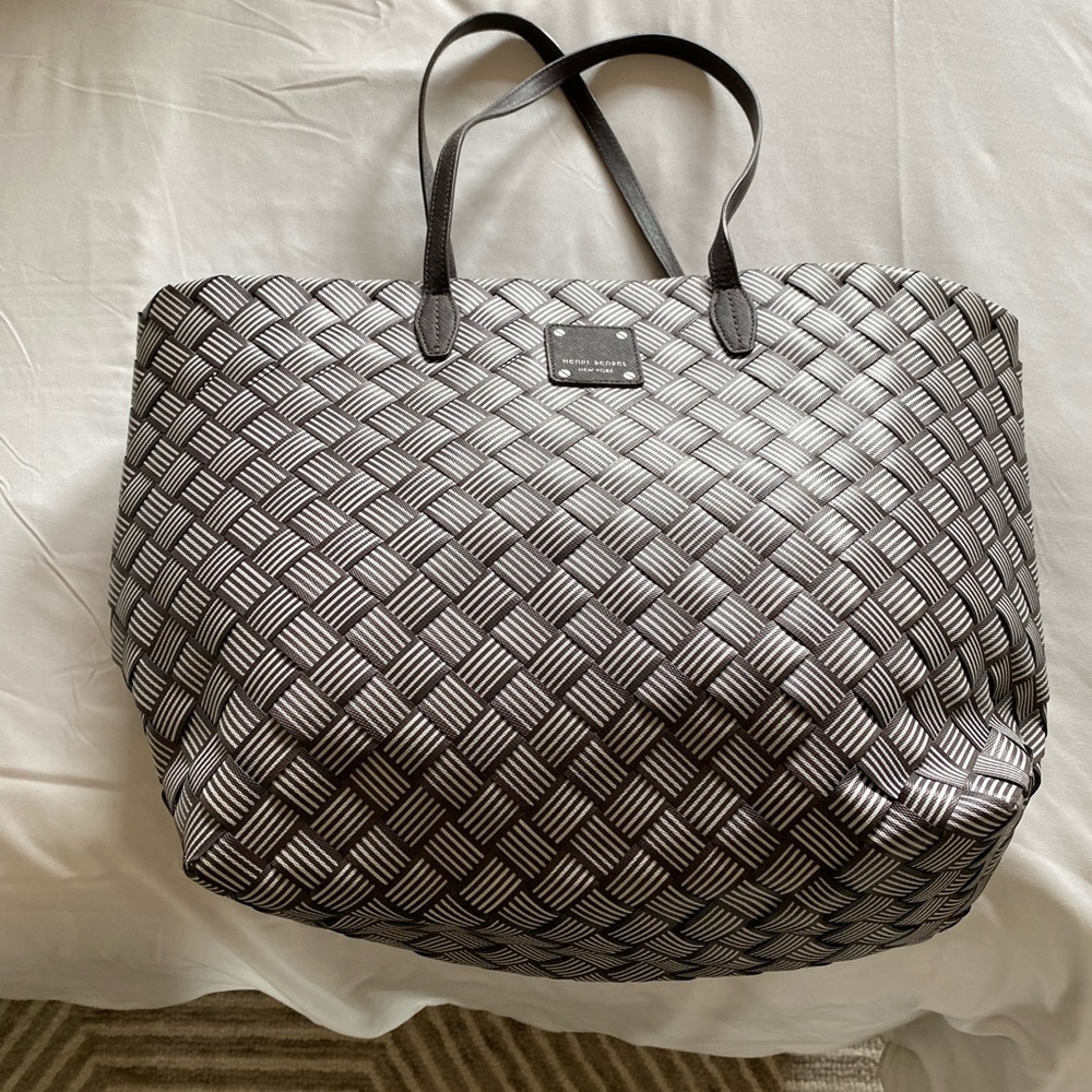 Henri Bendel woven tote